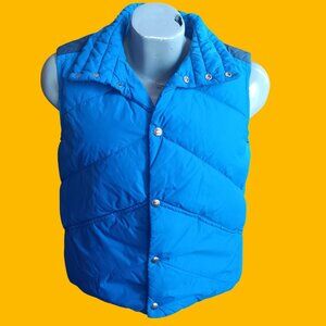 Vintage Medium Puffer Vest Woolrich Prime Northern Goose Down Quilted 1980's USA